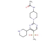 N-{1-[5-(methylsulfonyl)-4-(3-piperidinyl)-2-pyrimidinyl]-4-piperidinyl}acetamide hydrochloride