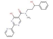 4-hydroxy-N-(3-hydroxy-3-phenylpropyl)-N-methyl-2-pyridin-2-ylpyrimidine-5-carboxamide
