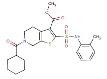 methyl 6-(cyclohexylcarbonyl)-2-{[(2-methylphenyl)amino]sulfonyl}-4,5,6,7-tetrahydrothieno[2,3-c]pyridine-3-carboxylate