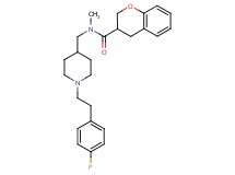 N-({1-[2-(4-fluorophenyl)ethyl]-4-piperidinyl}methyl)-N-methyl-3-chromanecarboxamide