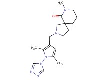 2-{[2,5-dimethyl-1-(4H-1,2,4-triazol-4-yl)-1H-pyrrol-3-yl]methyl}-7-methyl-2,7-diazaspiro[4.5]decan-6-one