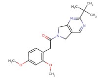 2-tert-butyl-6-[(2,4-dimethoxyphenyl)acetyl]-6,7-dihydro-5H-pyrrolo[3,4-d]pyrimidine