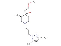 (3R*,4R*)-1-[3-(3,5-dimethyl-1H-pyrazol-1-yl)propyl]-4-(2-methoxyethyl)-3-methyl-4-piperidinol