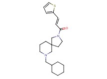 7-(cyclohexylmethyl)-2-[(2E)-3-(2-thienyl)-2-propenoyl]-2,7-diazaspiro[4.5]decane