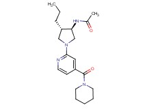 N-{rel-(3R,4S)-1-[4-(1-piperidinylcarbonyl)-2-pyridinyl]-4-propyl-3-pyrrolidinyl}acetamide hydrochloride
