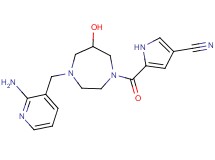 5-({4-[(2-aminopyridin-3-yl)methyl]-6-hydroxy-1,4-diazepan-1-yl}carbonyl)-1H-pyrrole-3-carbonitrile