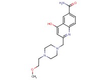 4-hydroxy-2-{[4-(2-methoxyethyl)piperazin-1-yl]methyl}quinoline-6-carboxamide