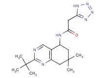 N-(2-tert-butyl-7,7-dimethyl-5,6,7,8-tetrahydroquinazolin-5-yl)-2-(1H-tetrazol-5-yl)acetamide