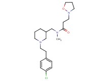N-({1-[2-(4-chlorophenyl)ethyl]-3-piperidinyl}methyl)-3-(2-isoxazolidinyl)-N-methylpropanamide