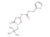 N-[1-(2,2-dimethylpropyl)-5-oxo-3-pyrrolidinyl]-N'-(2-furylmethyl)urea