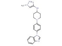 1-[4-(1H-benzimidazol-1-yl)phenyl]-N-(1-methyl-1H-1,2,3-triazol-4-yl)-4-piperidinamine