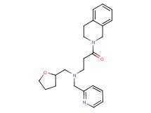3-(3,4-dihydroisoquinolin-2(1H)-yl)-3-oxo-N-(pyridin-2-ylmethyl)-N-(tetrahydrofuran-2-ylmethyl)propan-1-amine