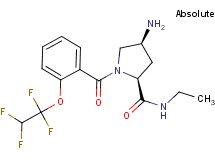 (4S)-4-amino-N-ethyl-1-[2-(1,1,2,2-tetrafluoroethoxy)benzoyl]-L-prolinamide