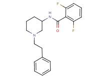 2,6-difluoro-N-[1-(2-phenylethyl)-3-piperidinyl]benzamide