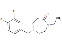 1-(3,4-difluorobenzyl)-4-ethyl-1,4-diazepan-5-one