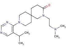 2-[2-(dimethylamino)ethyl]-9-(5-isopropylpyrimidin-4-yl)-2,9-diazaspiro[5.5]undecan-3-one
