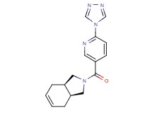 (3aR*,7aS*)-2-{[6-(4H-1,2,4-triazol-4-yl)pyridin-3-yl]carbonyl}-2,3,3a,4,7,7a-hexahydro-1H-isoindole