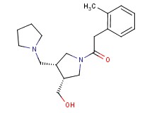 [(3R*,4R*)-1-[(2-methylphenyl)acetyl]-4-(pyrrolidin-1-ylmethyl)pyrrolidin-3-yl]methanol