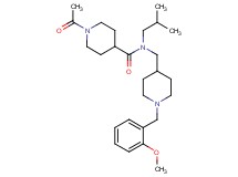 1-acetyl-N-isobutyl-N-{[1-(2-methoxybenzyl)-4-piperidinyl]methyl}-4-piperidinecarboxamide