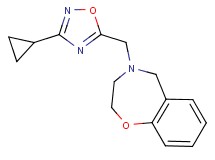 4-[(3-cyclopropyl-1,2,4-oxadiazol-5-yl)methyl]-2,3,4,5-tetrahydro-1,4-benzoxazepine