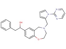 2-phenyl-1-(4-{[1-(2-pyrimidinyl)-1H-pyrrol-2-yl]methyl}-2,3,4,5-tetrahydro-1,4-benzoxazepin-7-yl)ethanol