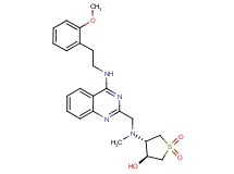 (3S*,4S*)-4-[[(4-{[2-(2-methoxyphenyl)ethyl]amino}-2-quinazolinyl)methyl](methyl)amino]tetrahydro-3-thiopheneol 1,1-dioxide