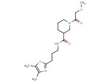 N-[3-(4,5-dimethyl-1,3-thiazol-2-yl)propyl]-1-(methoxyacetyl)-3-piperidinecarboxamide