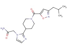 2-(2-{1-[(3-isobutyl-5-isoxazolyl)carbonyl]-4-piperidinyl}-1H-imidazol-1-yl)acetamide