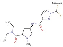 (4R)-4-({[1-(difluoromethyl)-1H-pyrazol-3-yl]carbonyl}amino)-N,N-diethyl-1-methyl-L-prolinamide