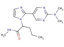 2-{2-[2-(dimethylamino)pyrimidin-5-yl]-1H-imidazol-1-yl}-N-methylpentanamide