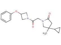 4-cyclopropyl-4-methyl-1-[2-oxo-2-(3-phenoxyazetidin-1-yl)ethyl]pyrrolidin-2-one