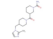 3-({4-[(2-methyl-1H-imidazol-1-yl)methyl]-1-piperidinyl}carbonyl)-1-piperidinecarboxamide