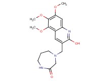 4-[(2-hydroxy-5,6,7-trimethoxy-3-quinolinyl)methyl]-1,4-diazepan-2-one