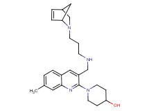 1-[3-({[3-(2-azabicyclo[2.2.1]hept-5-en-2-yl)propyl]amino}methyl)-7-methyl-2-quinolinyl]-4-piperidinol