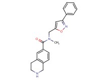 N-methyl-N-[(3-phenyl-5-isoxazolyl)methyl]-1,2,3,4-tetrahydro-6-isoquinolinecarboxamide hydrochloride