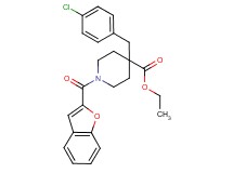 ethyl 1-(1-benzofuran-2-ylcarbonyl)-4-(4-chlorobenzyl)-4-piperidinecarboxylate