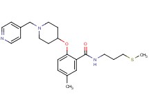 5-methyl-N-[3-(methylthio)propyl]-2-{[1-(4-pyridinylmethyl)-4-piperidinyl]oxy}benzamide