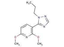 2,6-dimethoxy-3-(1-propyl-1H-1,2,4-triazol-5-yl)pyridine