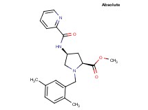 methyl (4S)-1-(2,5-dimethylbenzyl)-4-[(2-pyridinylcarbonyl)amino]-L-prolinate