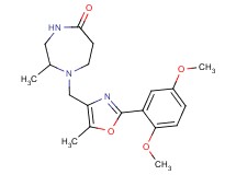 1-{[2-(2,5-dimethoxyphenyl)-5-methyl-1,3-oxazol-4-yl]methyl}-2-methyl-1,4-diazepan-5-one