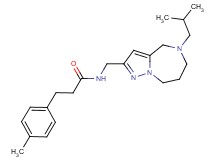 N-[(5-isobutyl-5,6,7,8-tetrahydro-4H-pyrazolo[1,5-a][1,4]diazepin-2-yl)methyl]-3-(4-methylphenyl)propanamide