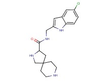 N-[(5-chloro-1H-indol-2-yl)methyl]-2,8-diazaspiro[4.5]decane-3-carboxamide dihydrochloride