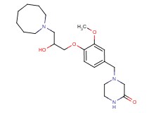 4-{4-[3-(1-azocanyl)-2-hydroxypropoxy]-3-methoxybenzyl}-2-piperazinone