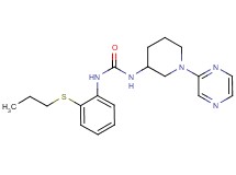 N-[2-(propylthio)phenyl]-N'-(1-pyrazin-2-ylpiperidin-3-yl)urea