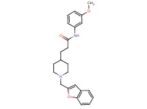 3-[1-(1-benzofuran-2-ylmethyl)-4-piperidinyl]-N-(3-methoxyphenyl)propanamide