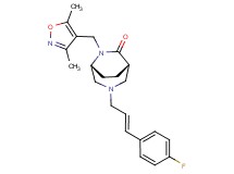(1S*,5R*)-6-[(3,5-dimethylisoxazol-4-yl)methyl]-3-[(2E)-3-(4-fluorophenyl)prop-2-en-1-yl]-3,6-diazabicyclo[3.2.2]nonan-7-one