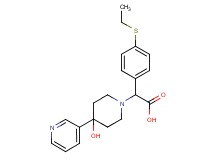 [4-(ethylthio)phenyl](4-hydroxy-4-pyridin-3-ylpiperidin-1-yl)acetic acid