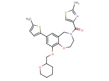 4-[(2-methyl-1,3-thiazol-4-yl)carbonyl]-7-(5-methyl-2-thienyl)-9-(tetrahydro-2H-pyran-2-ylmethoxy)-2,3,4,5-tetrahydro-1,4-benzoxazepine