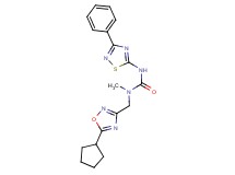 N-[(5-cyclopentyl-1,2,4-oxadiazol-3-yl)methyl]-N-methyl-N'-(3-phenyl-1,2,4-thiadiazol-5-yl)urea