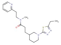 3-[1-(5-ethyl-1,3,4-thiadiazol-2-yl)piperidin-3-yl]-N-methyl-N-(2-pyridin-2-ylethyl)propanamide